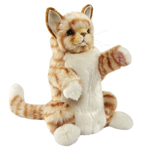 Handpuppe Katze Plüsch PREMIUM Spielzeug CARAMELLO