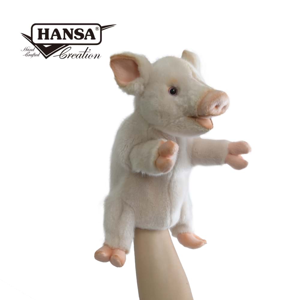 Handpuppe Schwein Ferkel Plüsch PREMIUM Spielzeug PINKY
