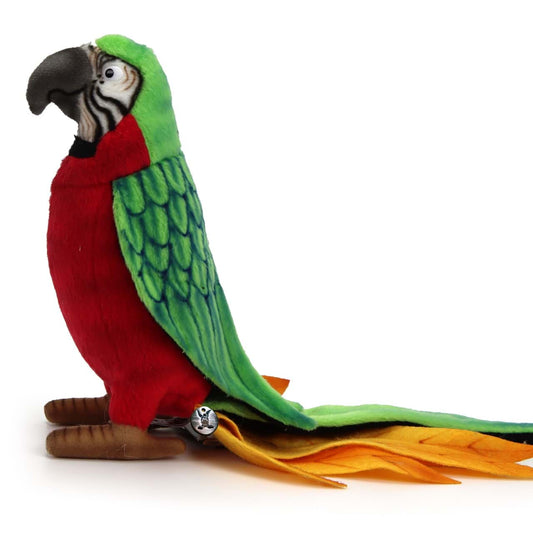 Papagei PREMIUM rot grün Ara Plüsch Vogel Dekotier RUBINA