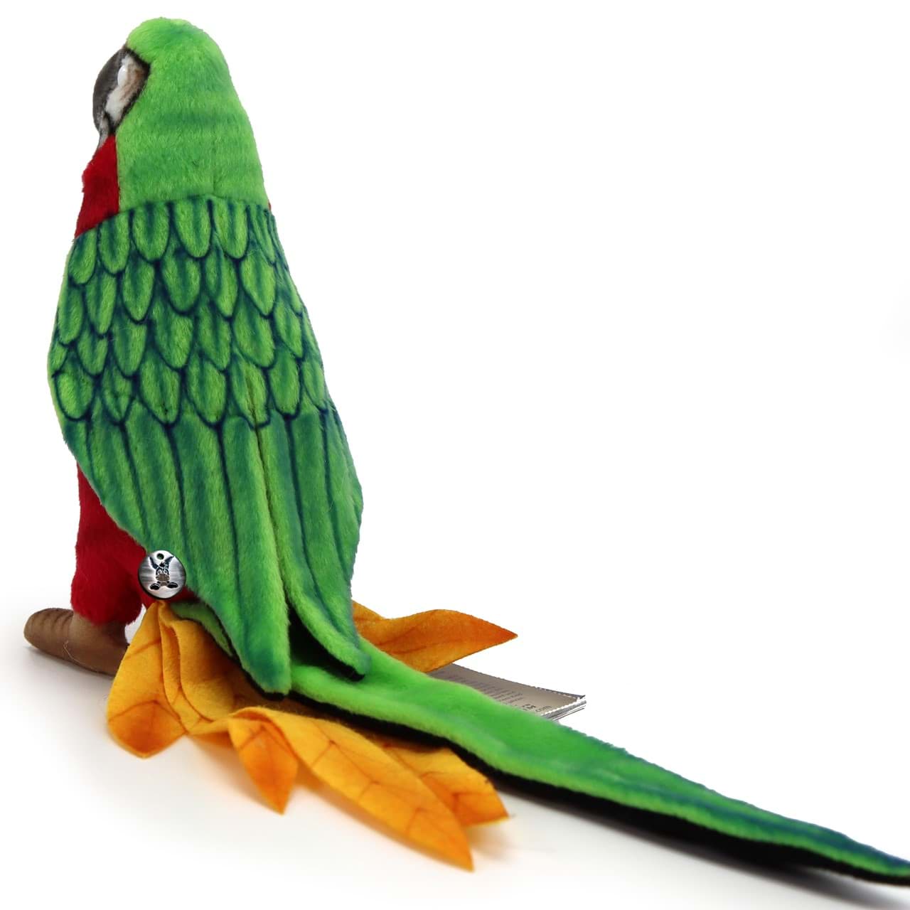 Papagei PREMIUM rot grün Ara Plüsch Vogel Dekotier RUBINA