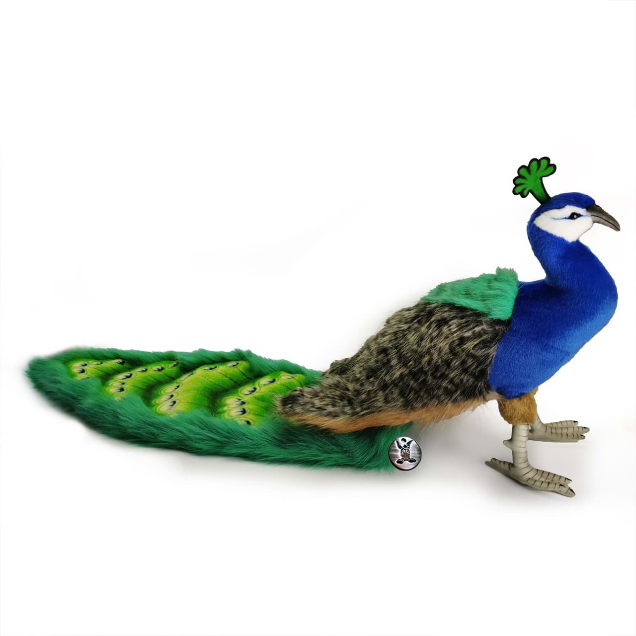 Pfau PREMIUM Plüschtier Paradiesvogel XXL Dekotier CASCAN