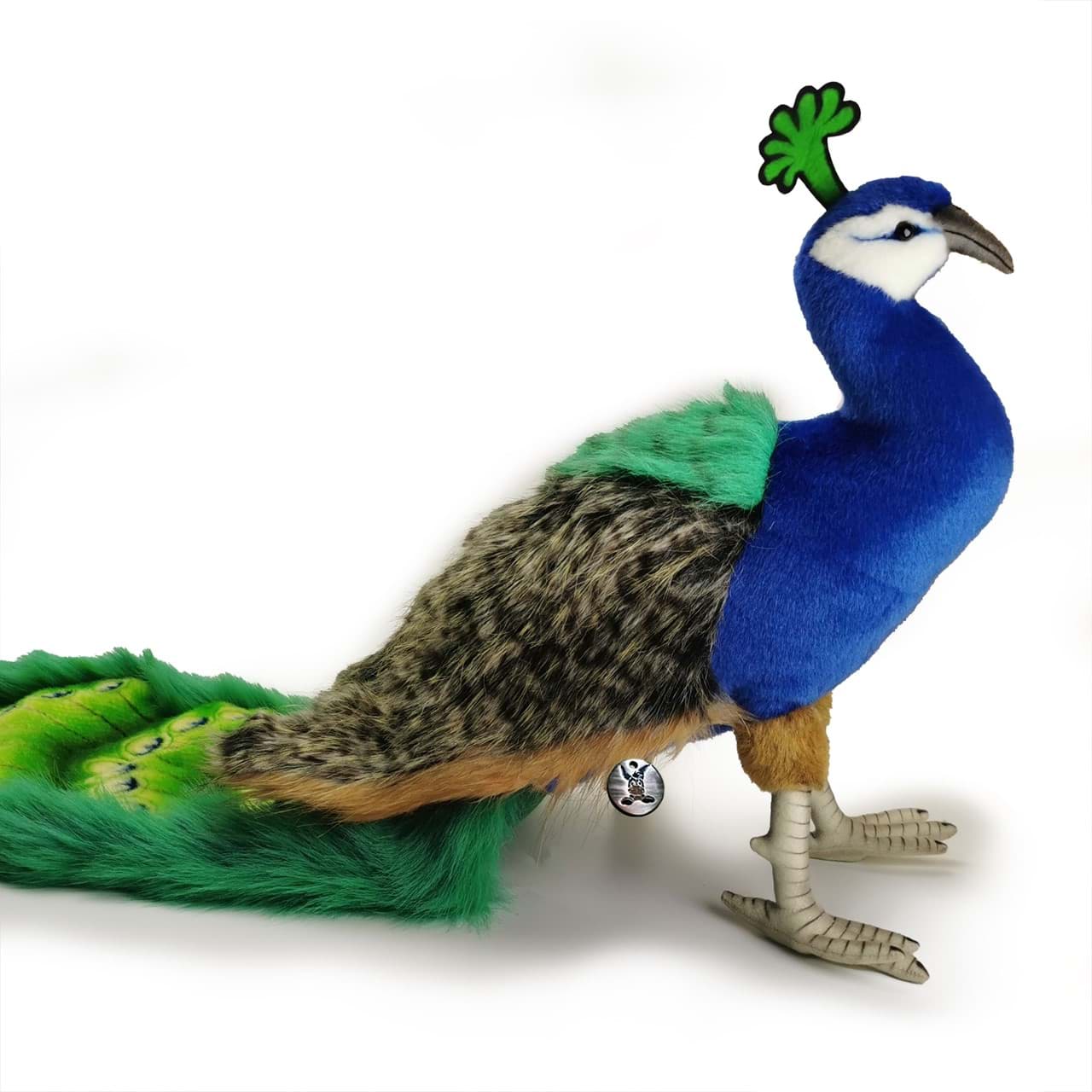 Pfau PREMIUM Plüschtier Paradiesvogel XXL Dekotier CASCAN