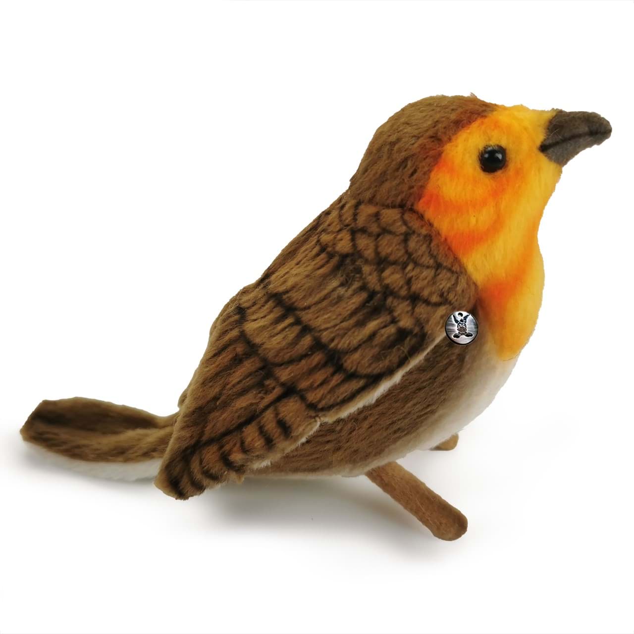 Rotkehlchen PREMIUM Plüschtier Meise Vogel Dekotier QUERINDA