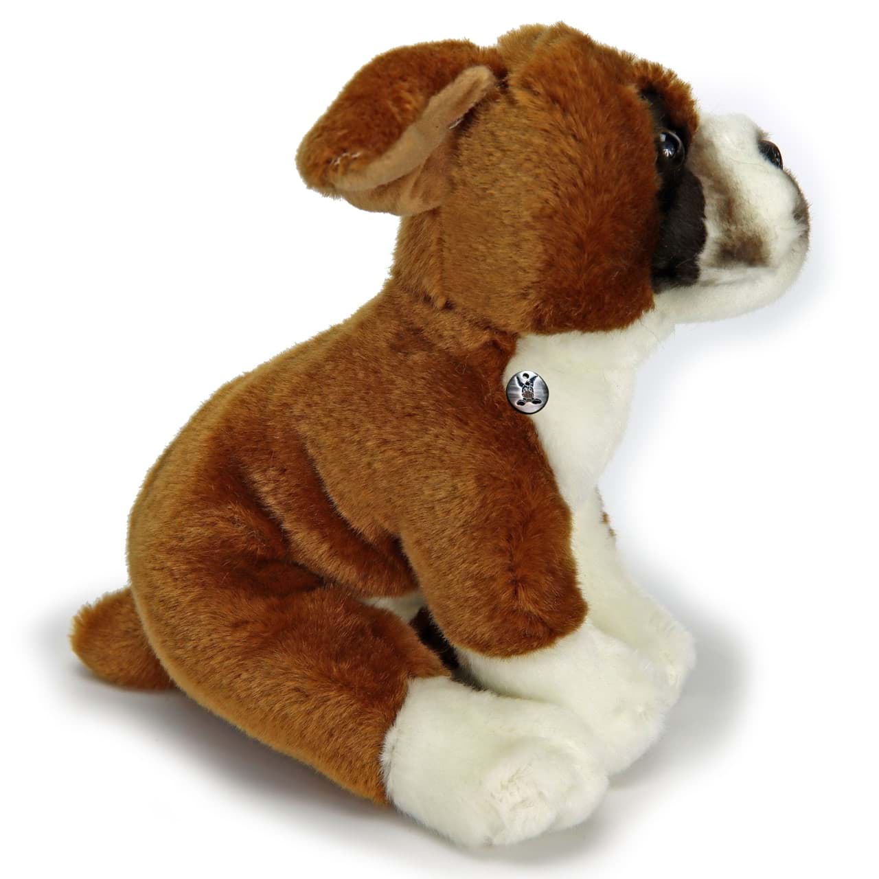 Boxer Kuscheltier sitzend Bulldogge Plüschhund ROSCO