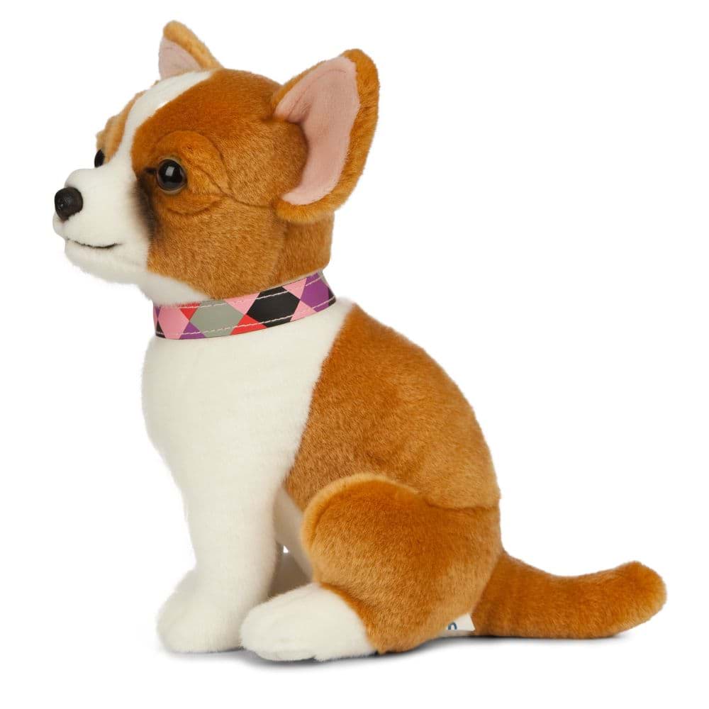 Chihuahua Kuscheltier Hund braun-weiß Kurzhaar Plüschtier LOTTI