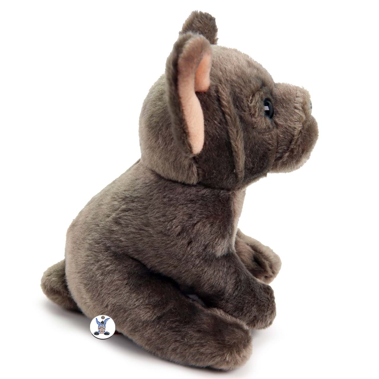 Französische Bulldogge grau Plüsch Kuscheltier Hund TRUDY