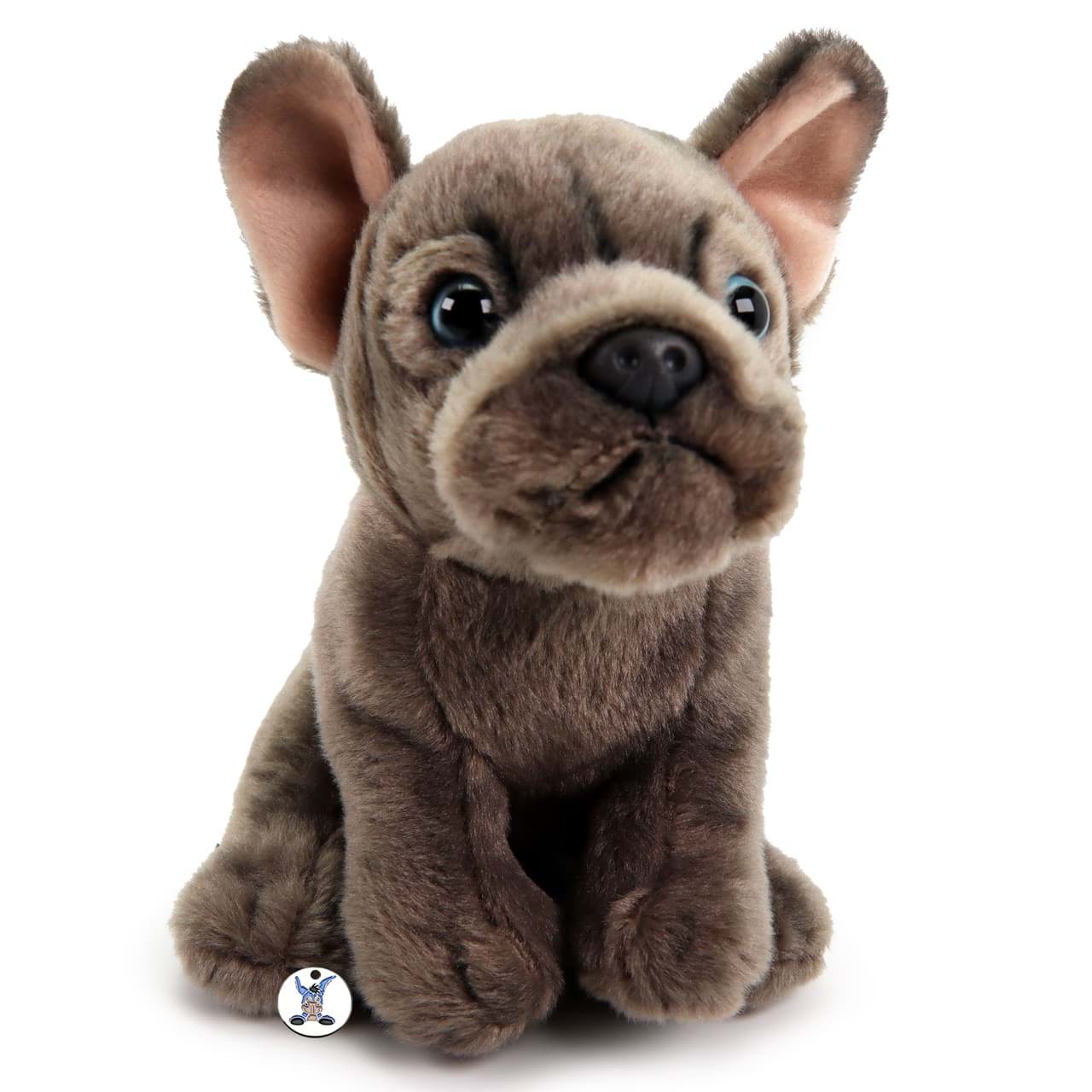 Französische Bulldogge grau Plüsch Kuscheltier Hund TRUDY
