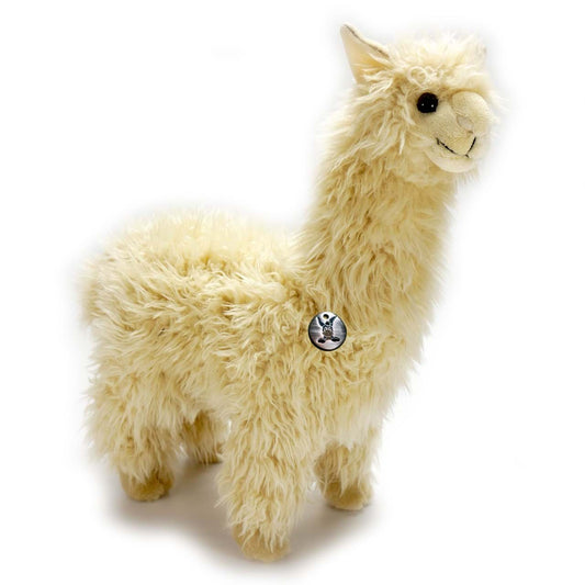 Alpaka Kuscheltier Lama cremeweiss PREMIUM Plüsch YUKI