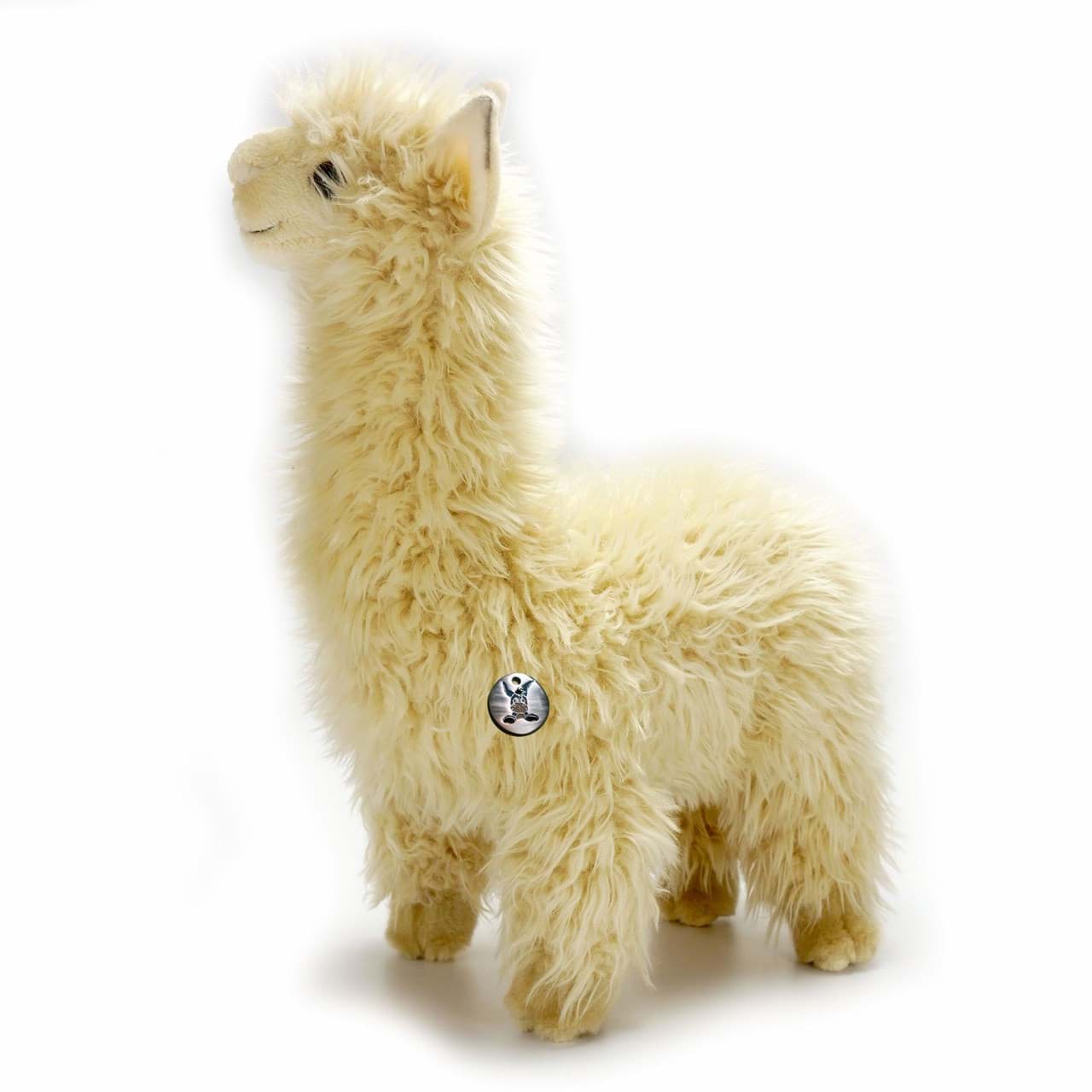 Alpaka Kuscheltier Lama cremeweiss PREMIUM Plüsch YUKI