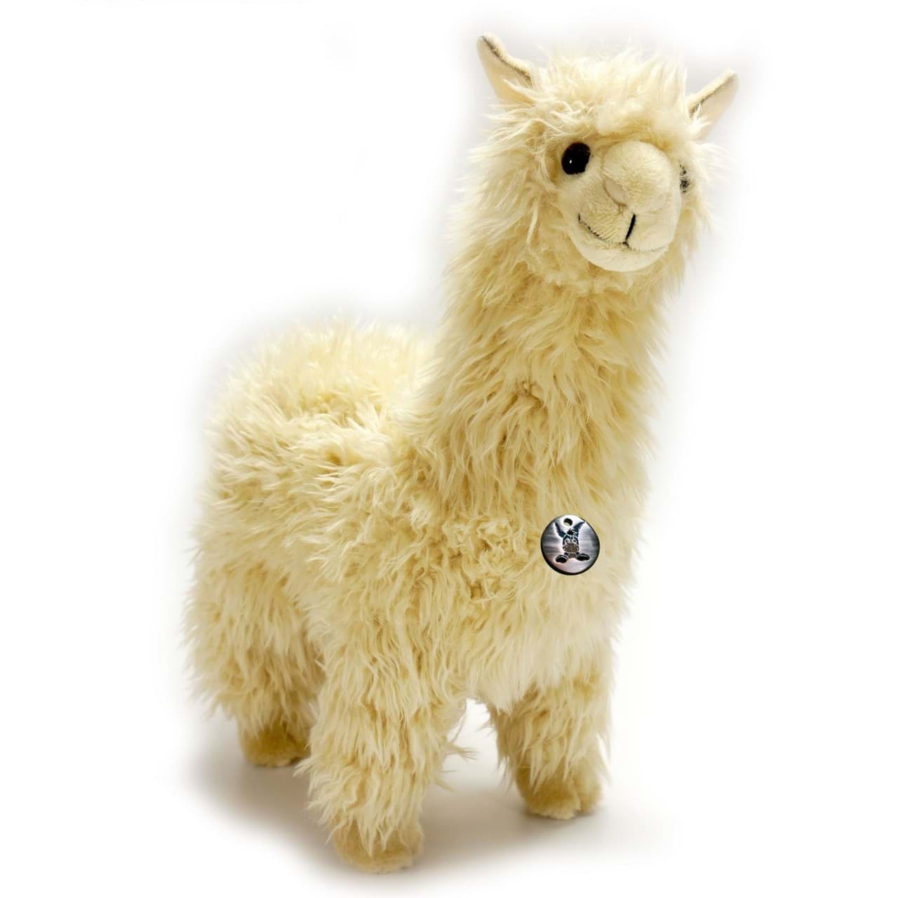 Alpaka Kuscheltier Lama cremeweiss PREMIUM Plüsch YUKI