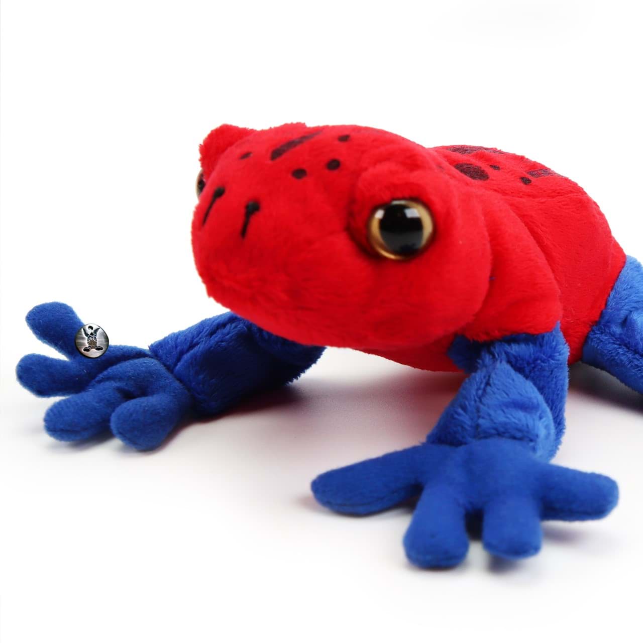 Frosch Kuscheltier Erdbeerfrosch Pfeilgiftfrosch BLUE-JEANS
