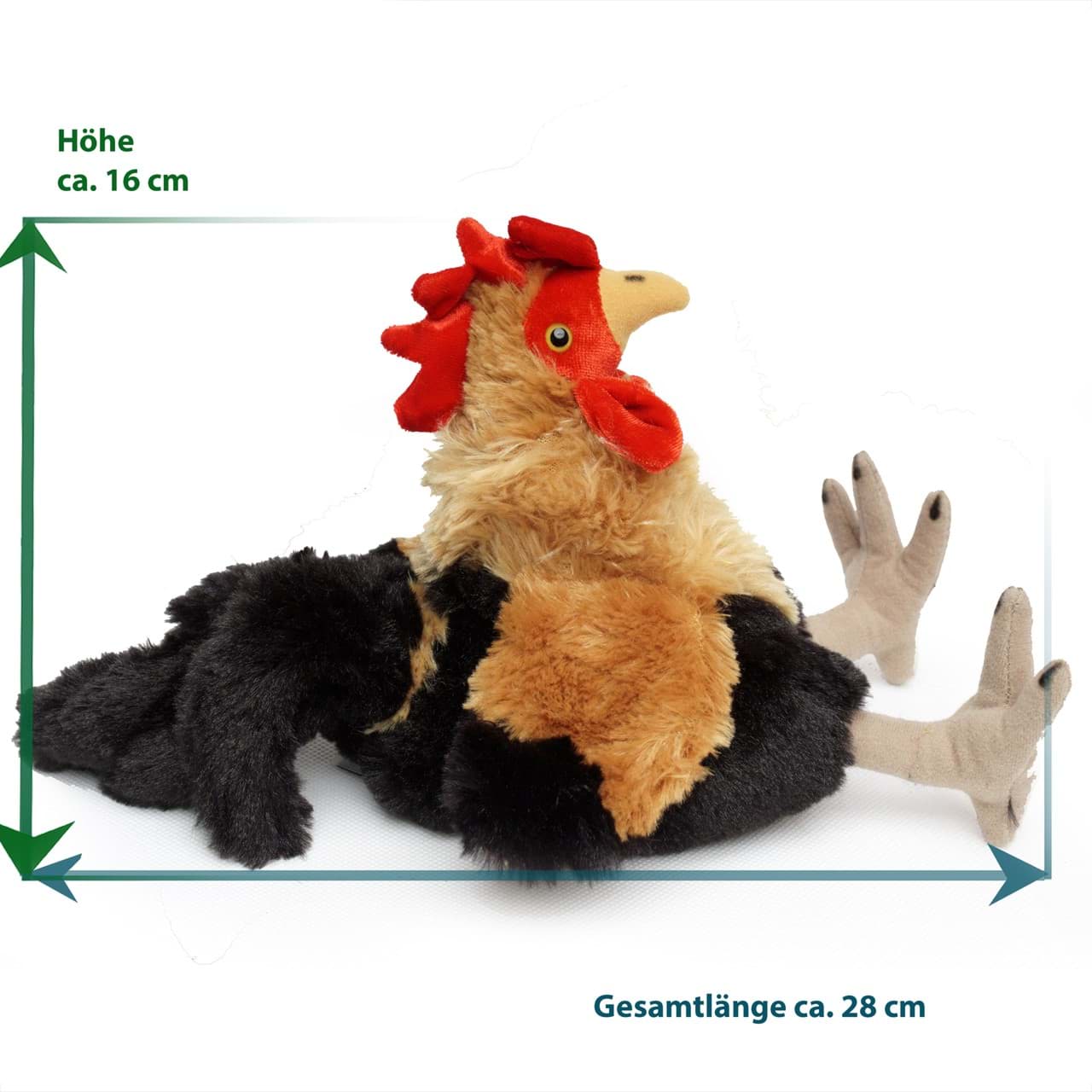 Hahn Kuscheltier Gockel Huhn Bauernhoftiere Plüsch OSKAR