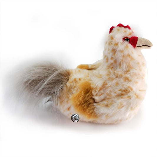 Huhn Kuscheltier Hahn braun getupft PREMIUM Plüsch PUSCHEL