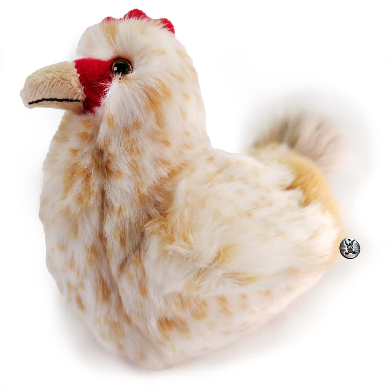 Huhn Kuscheltier Hahn braun getupft PREMIUM Plüsch PUSCHEL