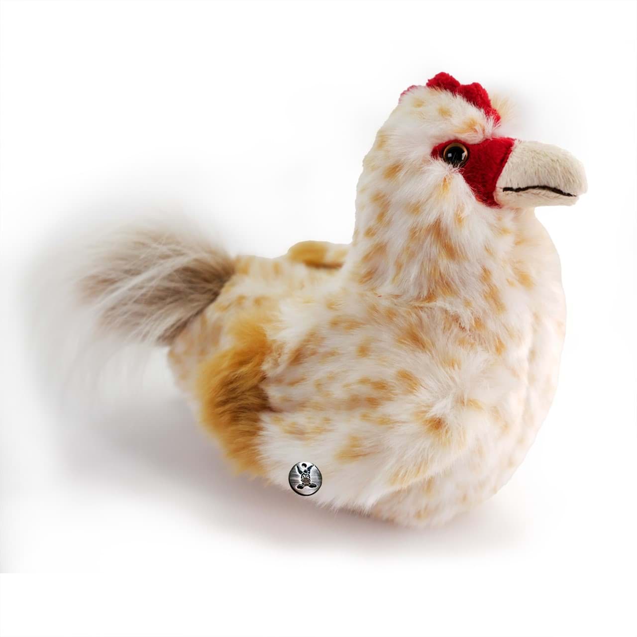 Huhn Kuscheltier Hahn braun getupft PREMIUM Plüsch PUSCHEL