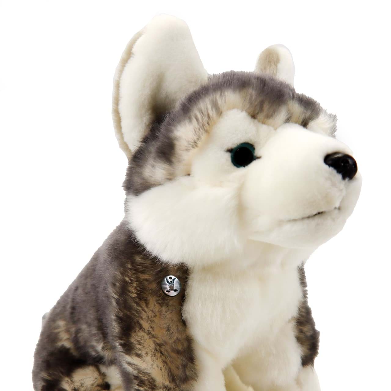 Husky Kuscheltier Hund sitzend Schlittenhund Plüsch NIKITA
