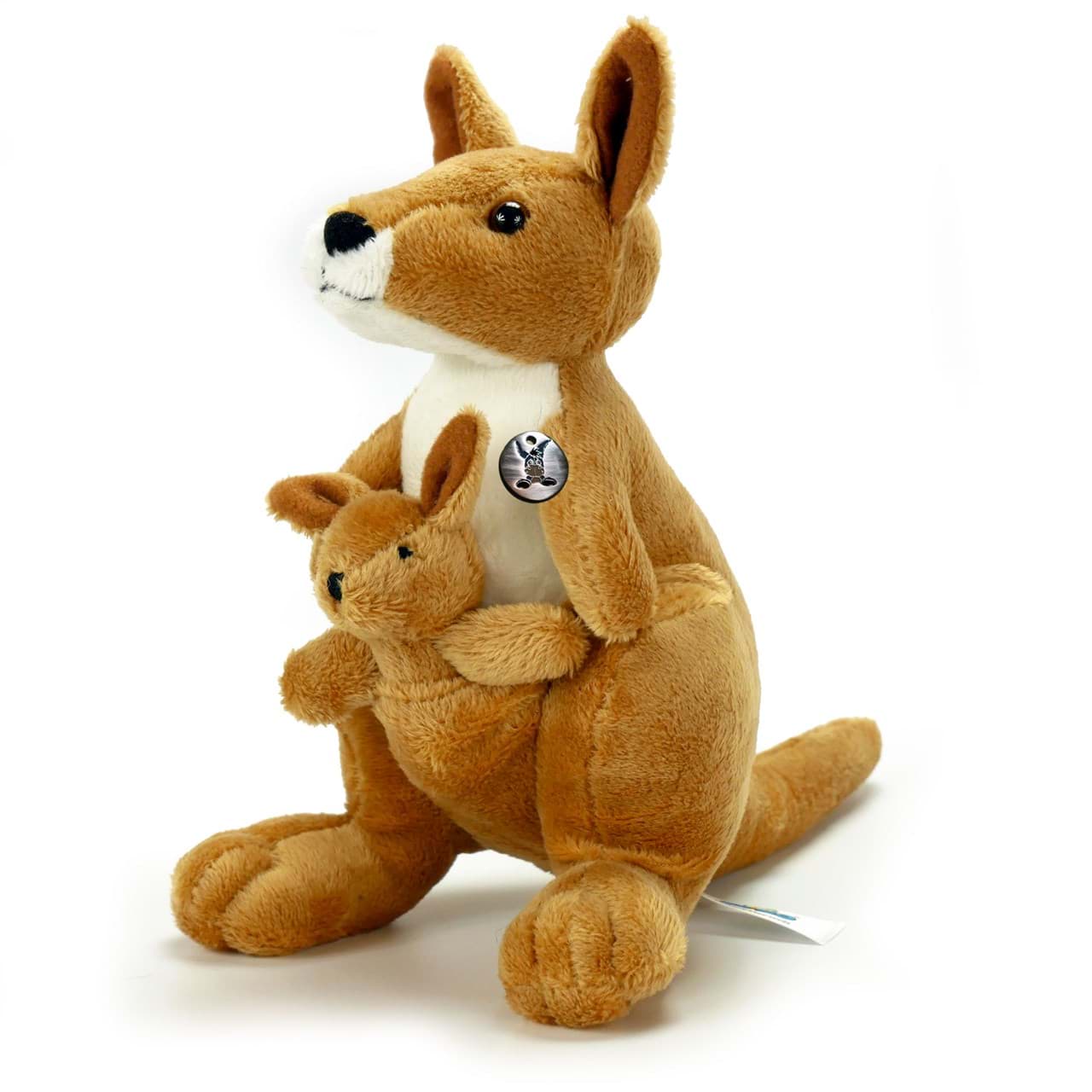 Känguru Kuscheltier mit Baby Plüschtier KIMBERLY