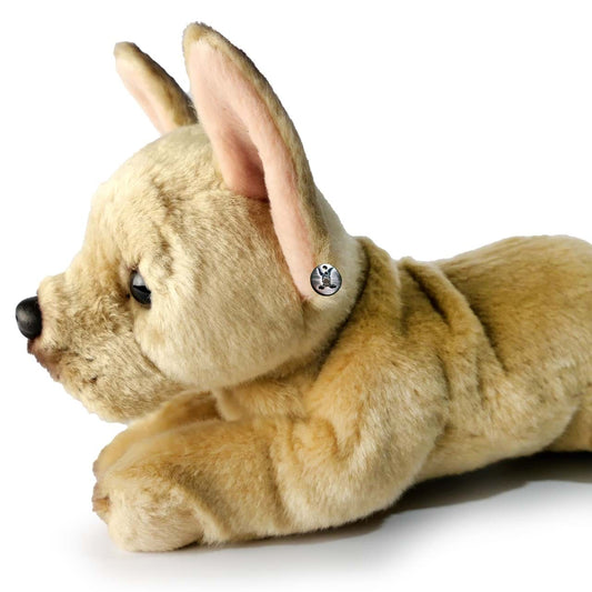 Französische Bulldogge Kuscheltier Hund liegend Plüsch HILDIE