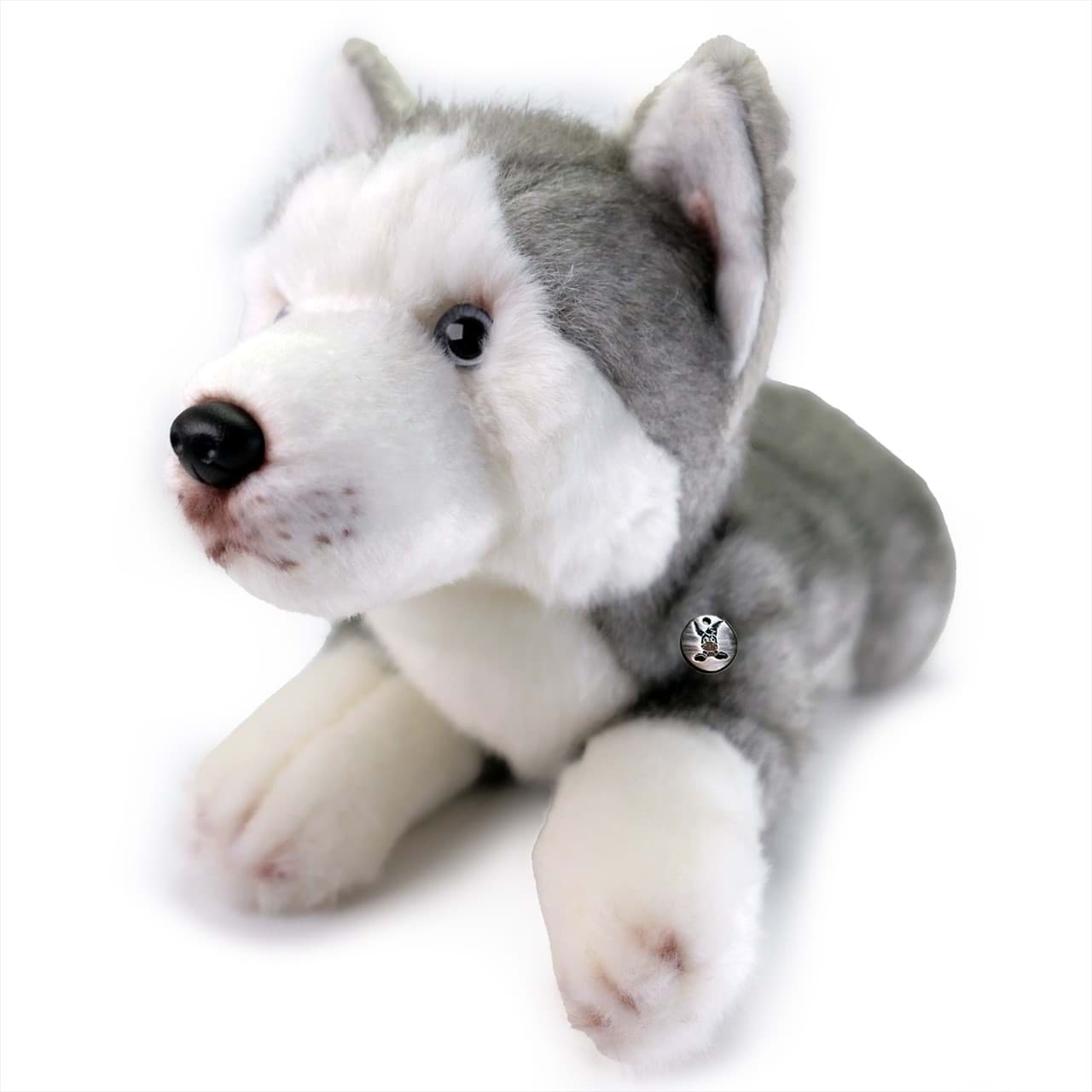 Husky Schlittenhund Kuscheltier Hund mit blauen Augen ACE