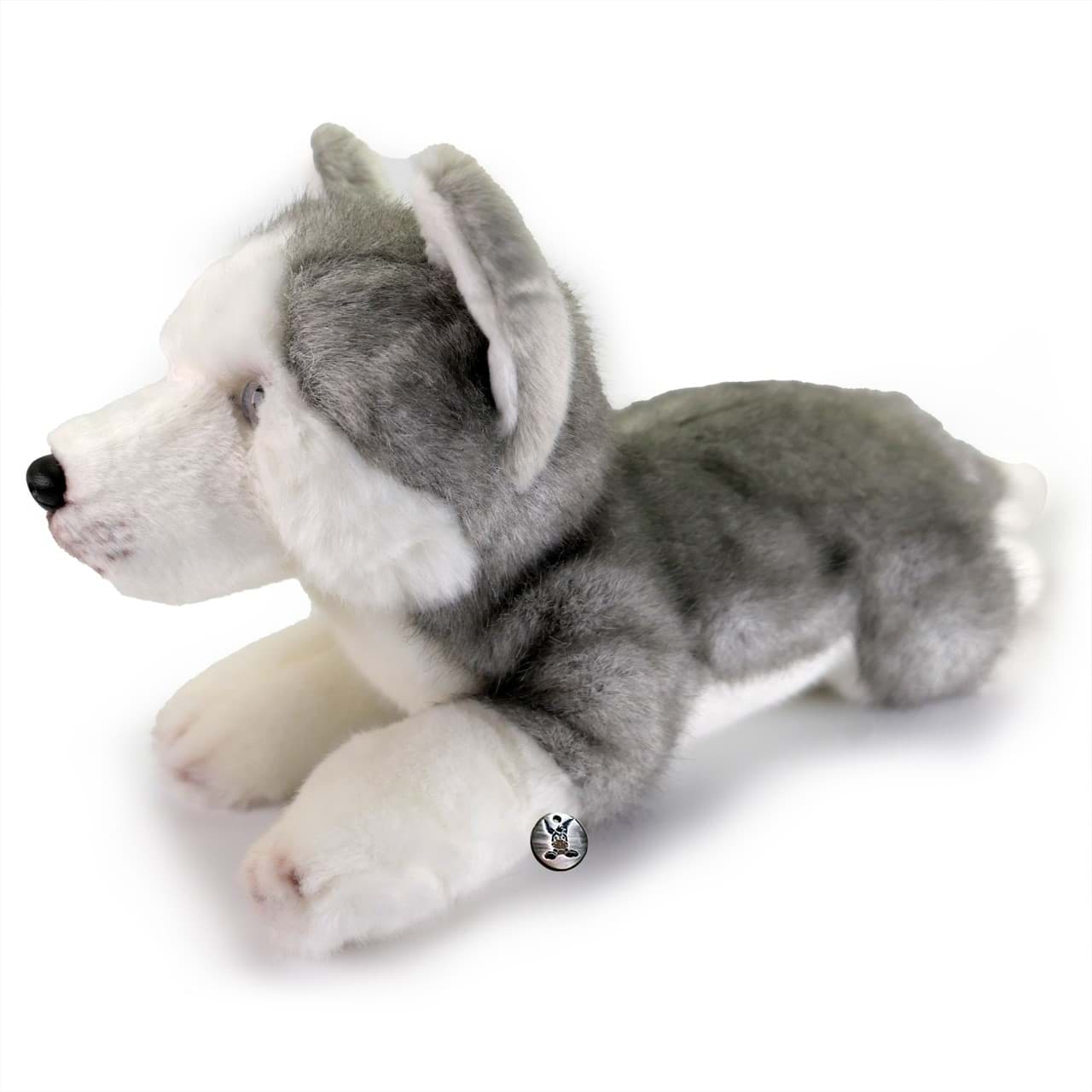 Husky Schlittenhund Kuscheltier Hund mit blauen Augen ACE