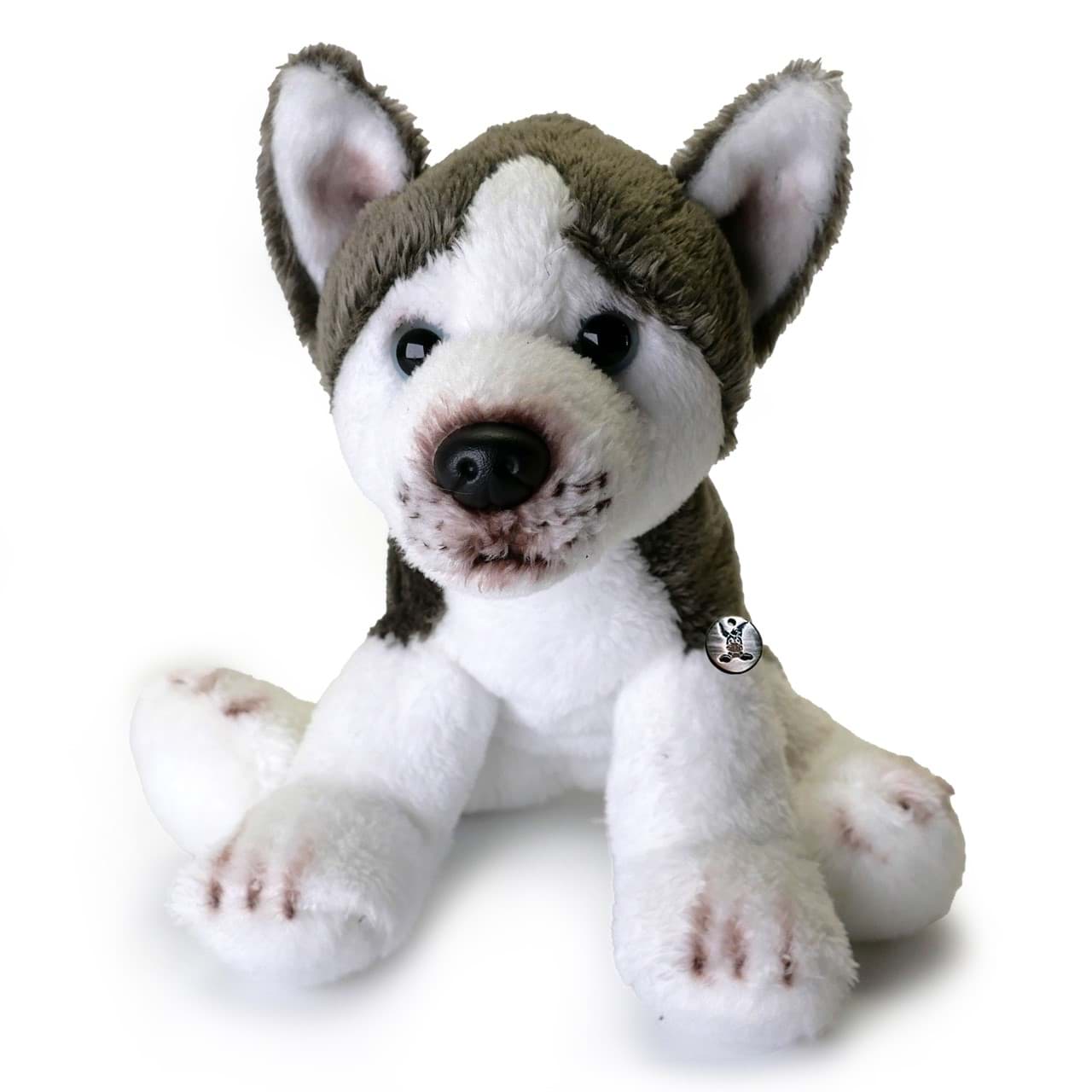 Husky Kuscheltier Schlittenhund Plüsch grau weiß KENAI