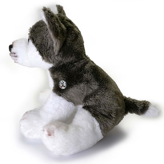 Husky Kuscheltier Schlittenhund Plüsch grau weiß KENAI