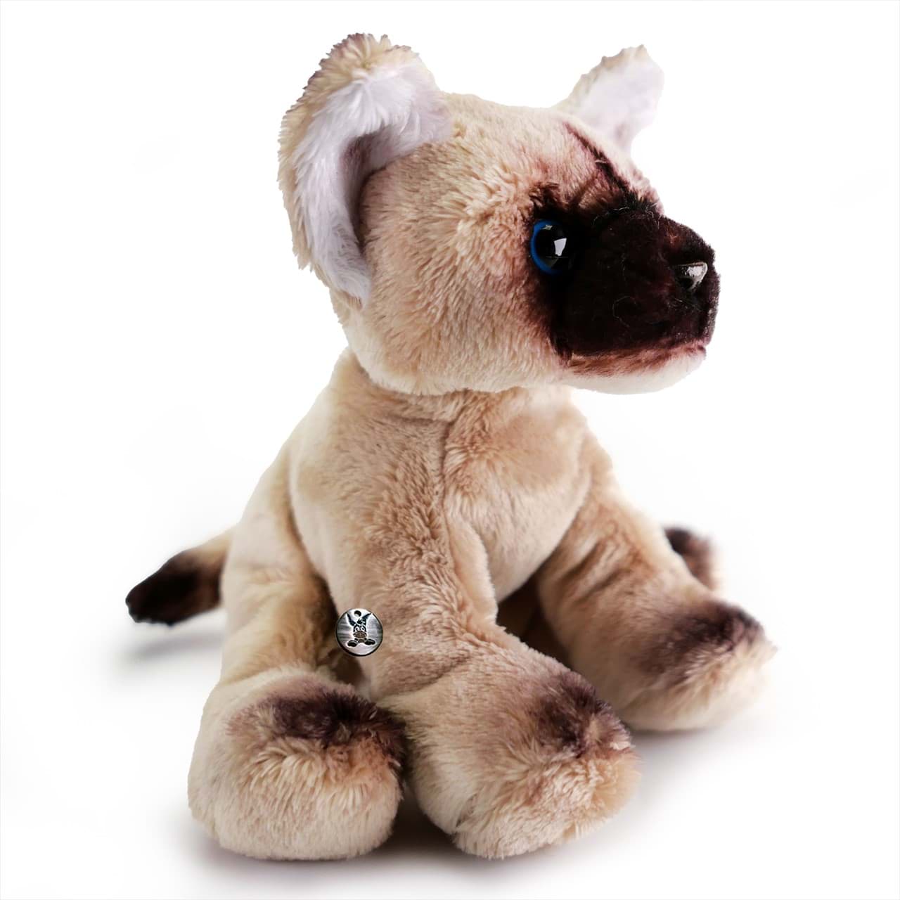 Katze Burma Siamkatze Kuscheltier sitzend blaue Augen SIMBAD