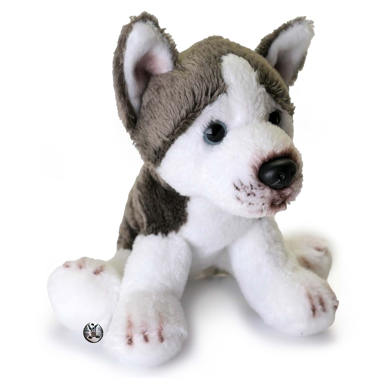 Husky Kuscheltier Schlittenhund Plüsch grau weiß KENAI