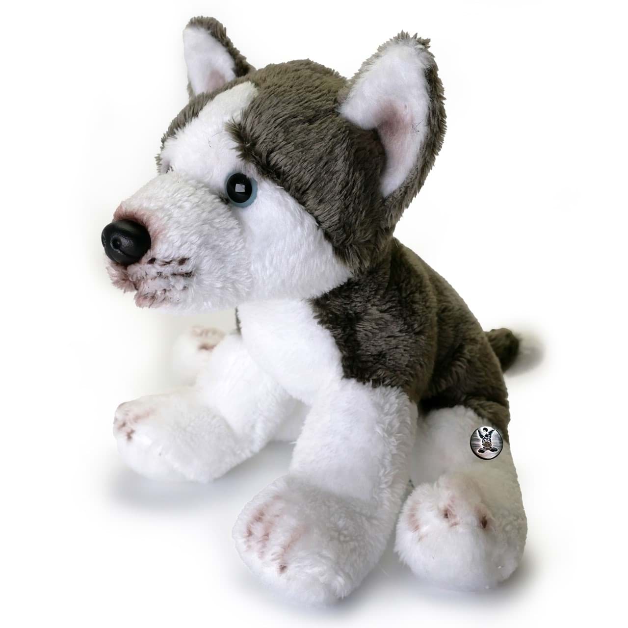 Husky Kuscheltier Schlittenhund Plüsch grau weiß KENAI