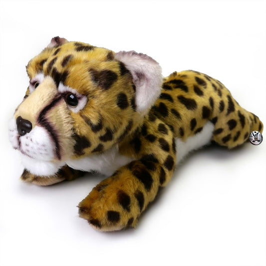 Gepard Kuscheltier Raubkatze Plüsch liegend ZAHEYLU