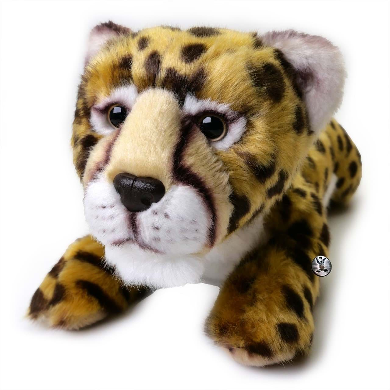 Gepard Kuscheltier Raubkatze Plüsch liegend ZAHEYLU