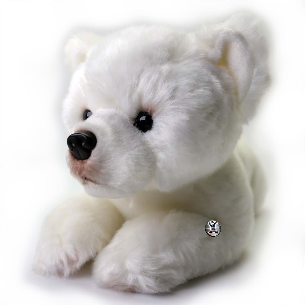 Eisbär Kuscheltier Teddy Plüschtier Bär liegend BJÖRN