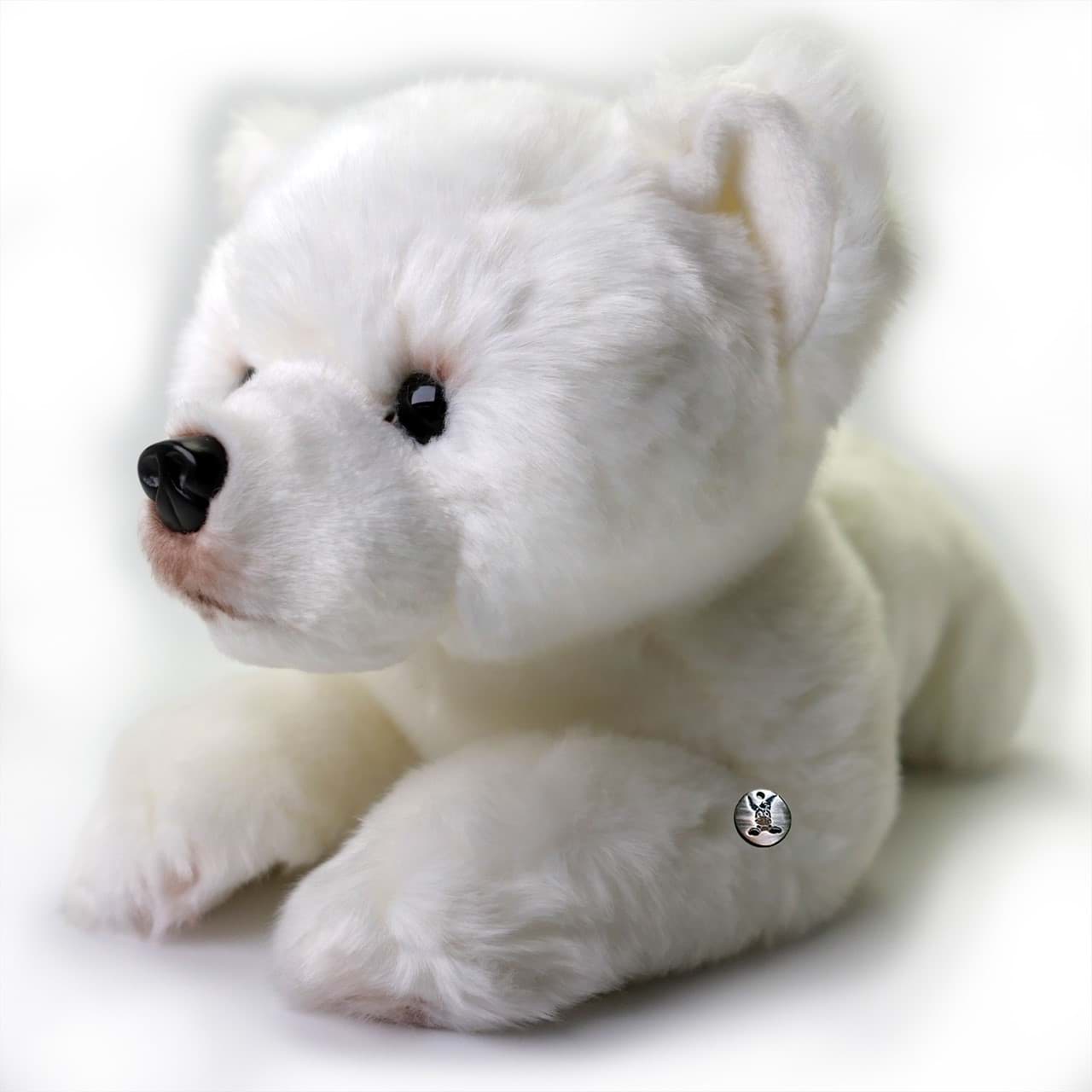 Eisbär Kuscheltier Teddy Plüschtier Bär liegend BJÖRN