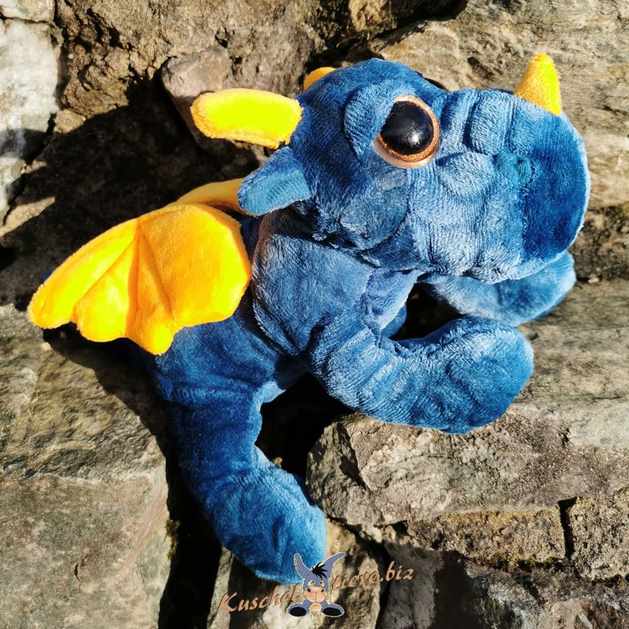 Drache blau 30 cm Kuscheltier Plüschdrache ZILANT