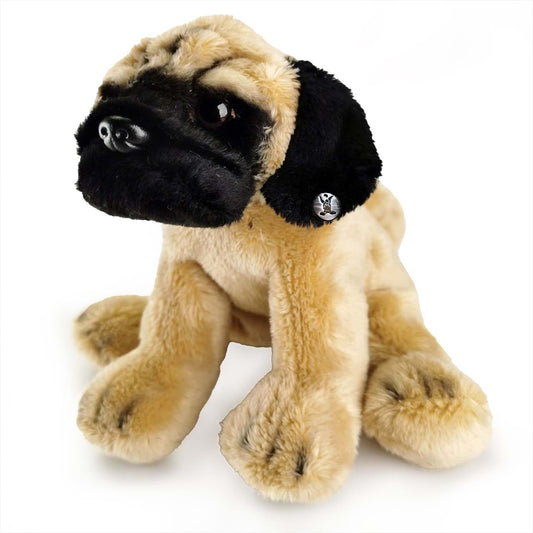 Mops Kuscheltier Hund sitzend Kuschelter Plüschtier EMMA