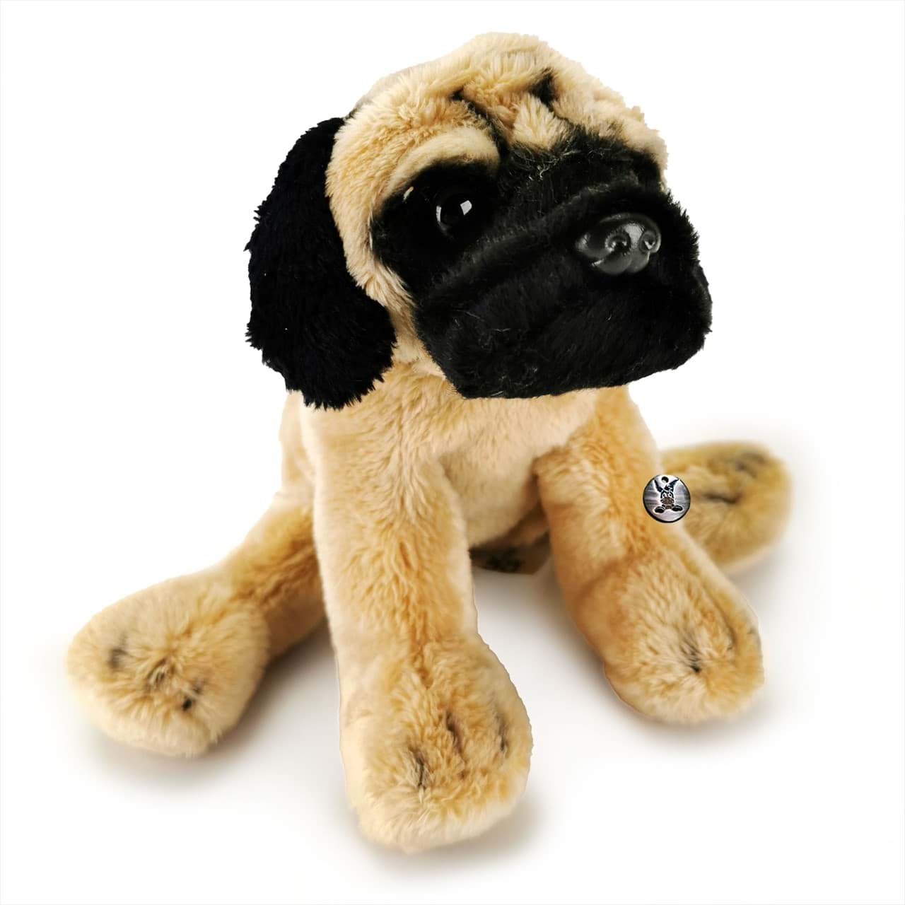 Mops Kuscheltier Hund sitzend Kuschelter Plüschtier EMMA