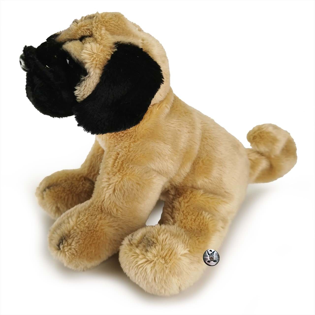 Mops Kuscheltier Hund sitzend Kuschelter Plüschtier EMMA