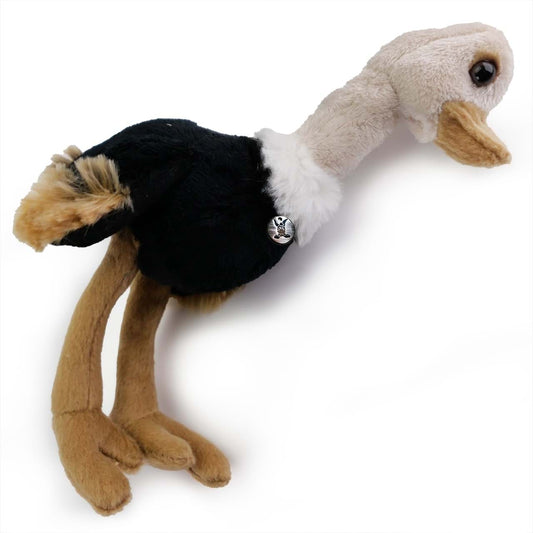 Strauß Kuscheltier Vogel sitzend Plüsch Laufvogel CARUSO