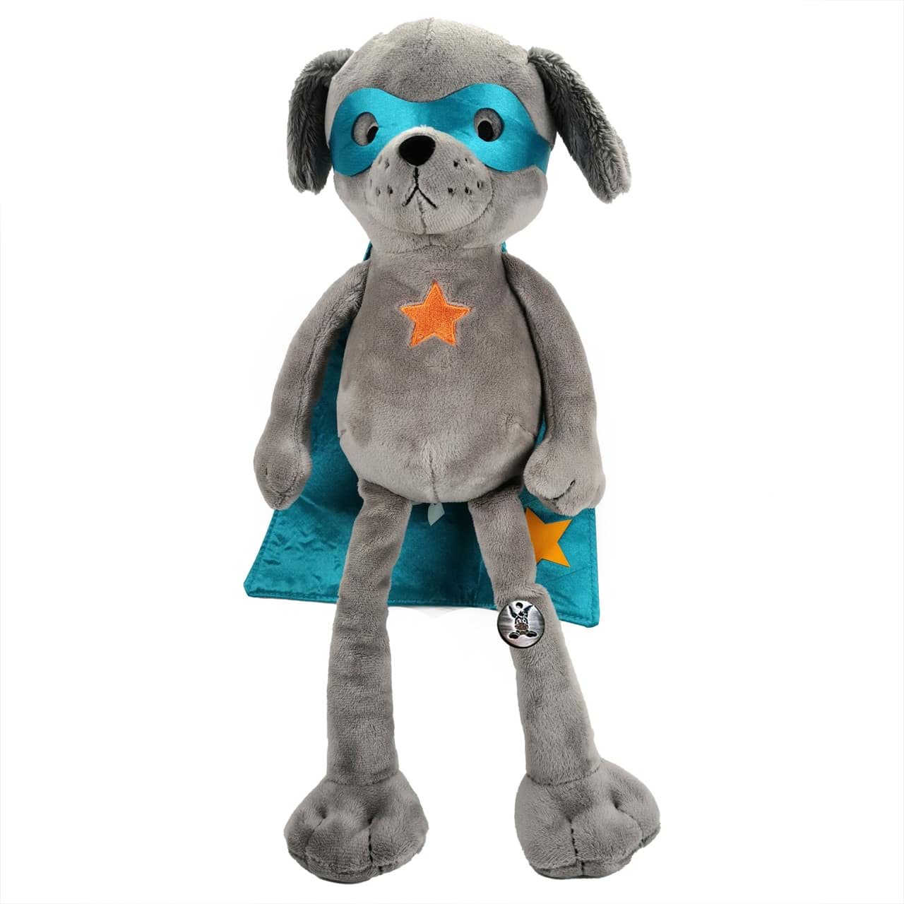 Super-Hund Kuscheltier Plüsch Superheld Schlenkertier CANTO