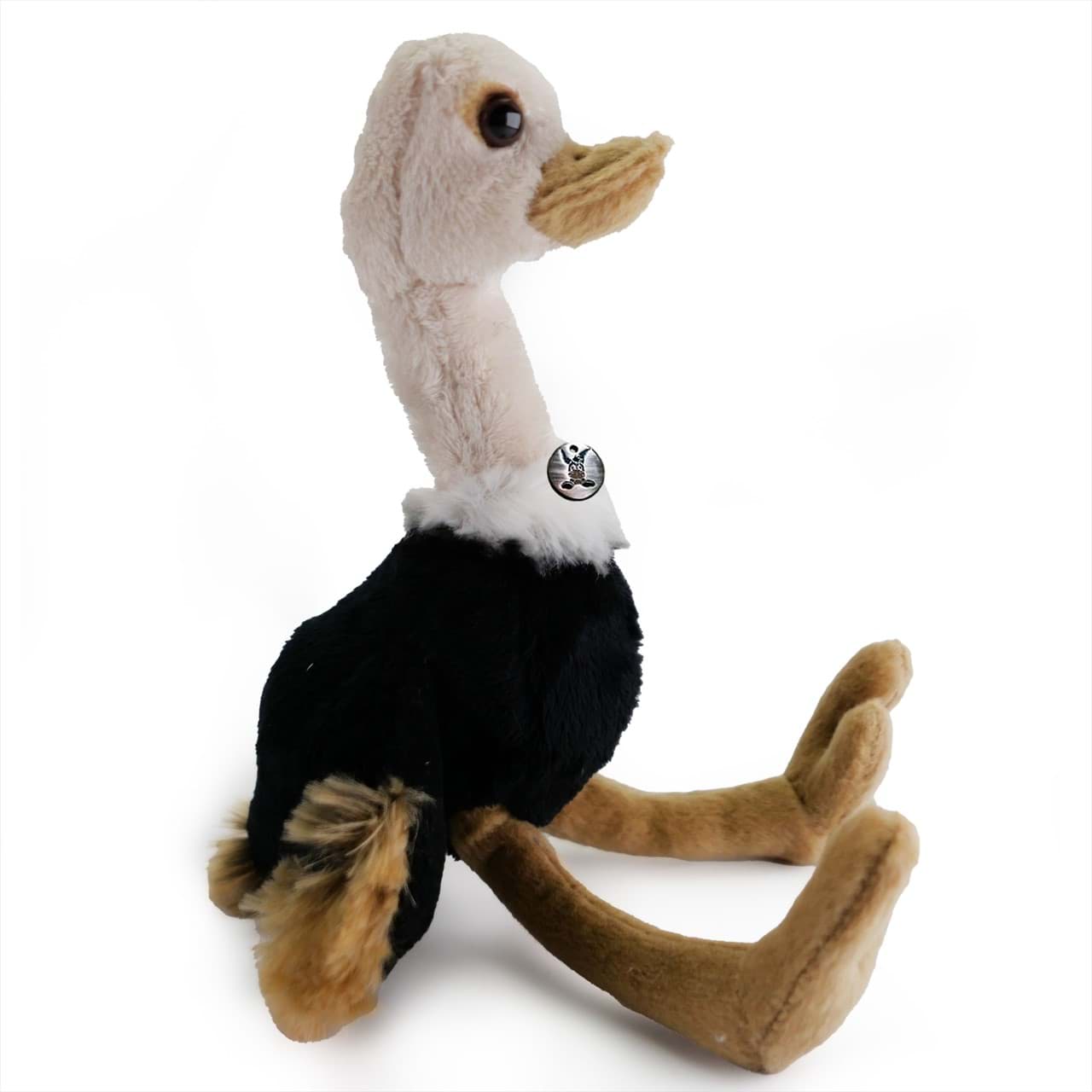 Strauß Kuscheltier Vogel sitzend Plüsch Laufvogel CARUSO