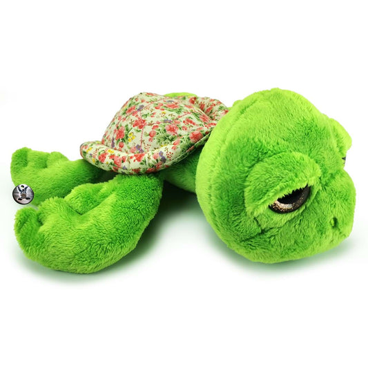 Schildkröte grün-rosa Kuscheltier Plüsch FLOWY - Limited Edition