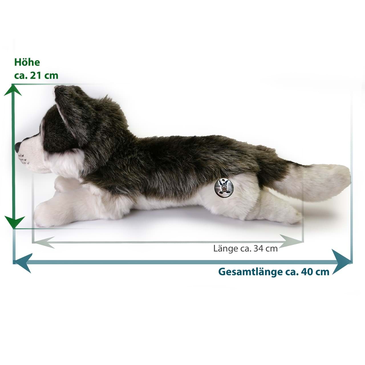 Wolf Plüschtier Kuscheltier liegend MARUK