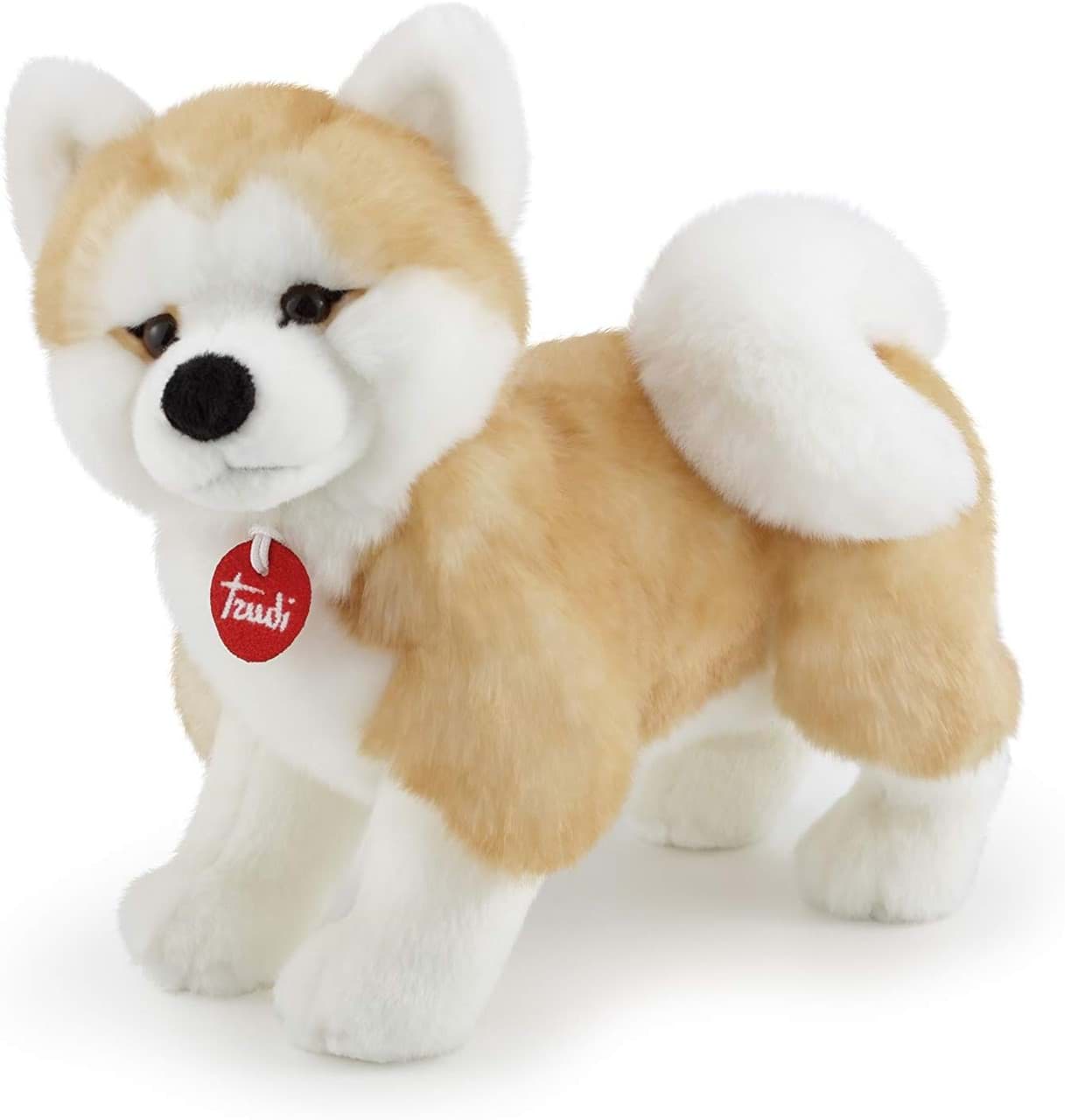 Akita Shiba Inu Kuscheltier stehend rot-weiß Plüsch Hund AKINA