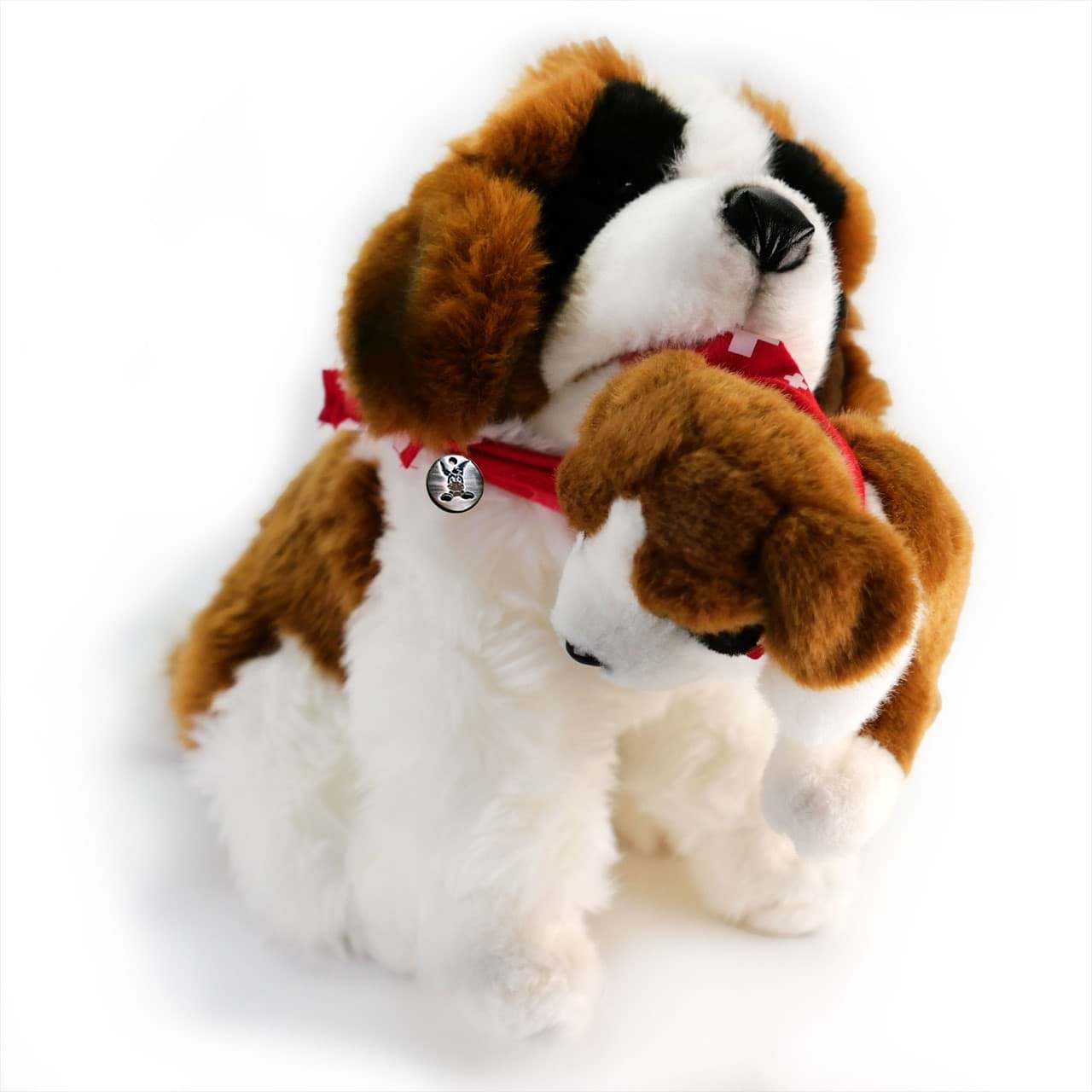 Bernhardiner mit Baby Kuscheltier Plüsch Hund FRIEDA