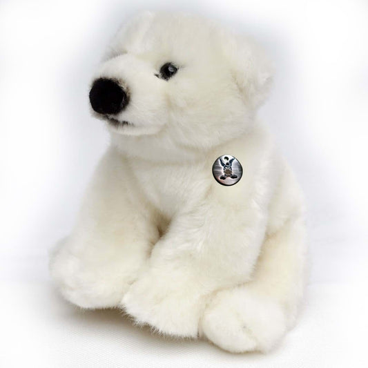 Eisbär Kuscheltier Polarbär sitzend Plüsch TROJAN