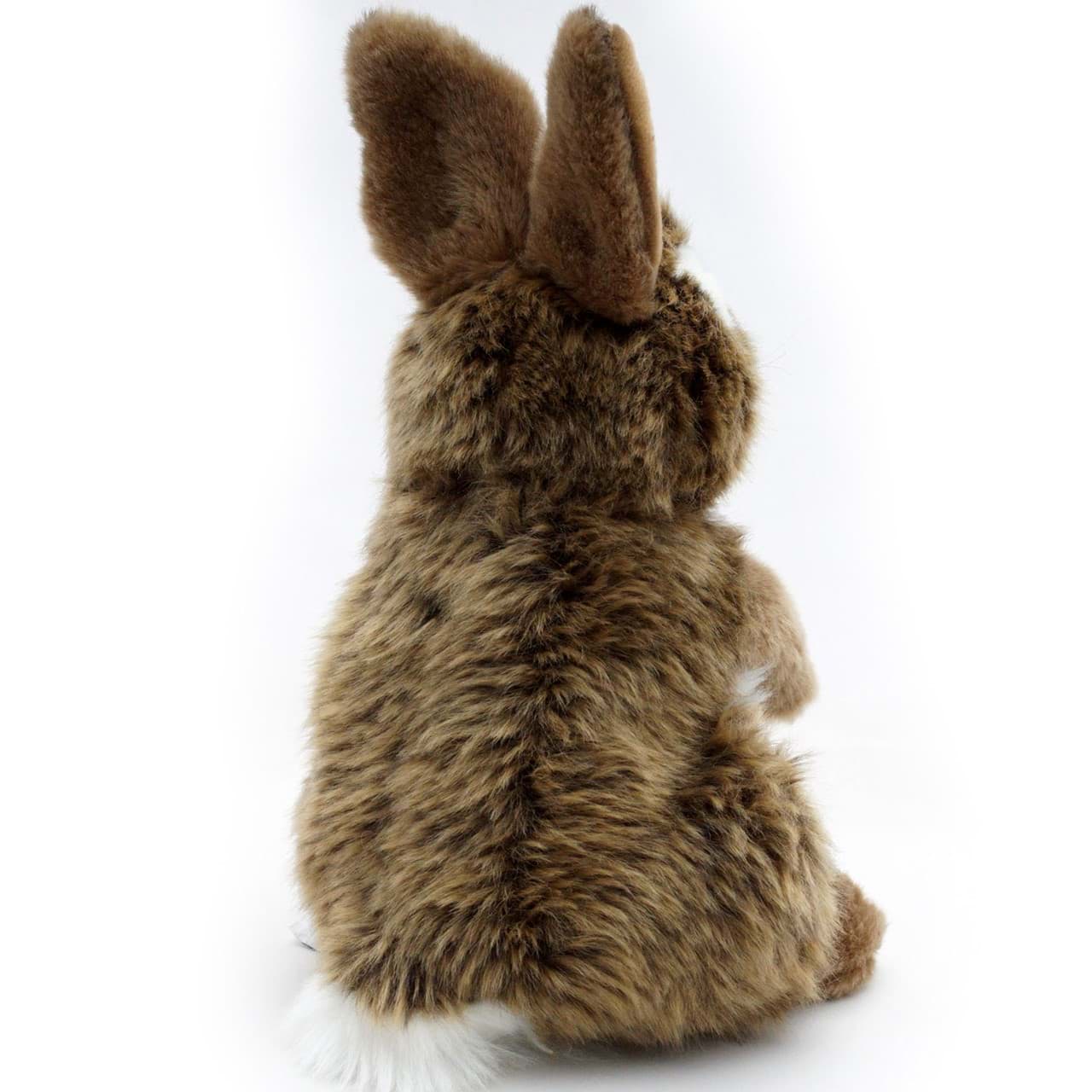 Hase Kuscheltier Kaninchen braun sitzend Plüschtier KLOPFER