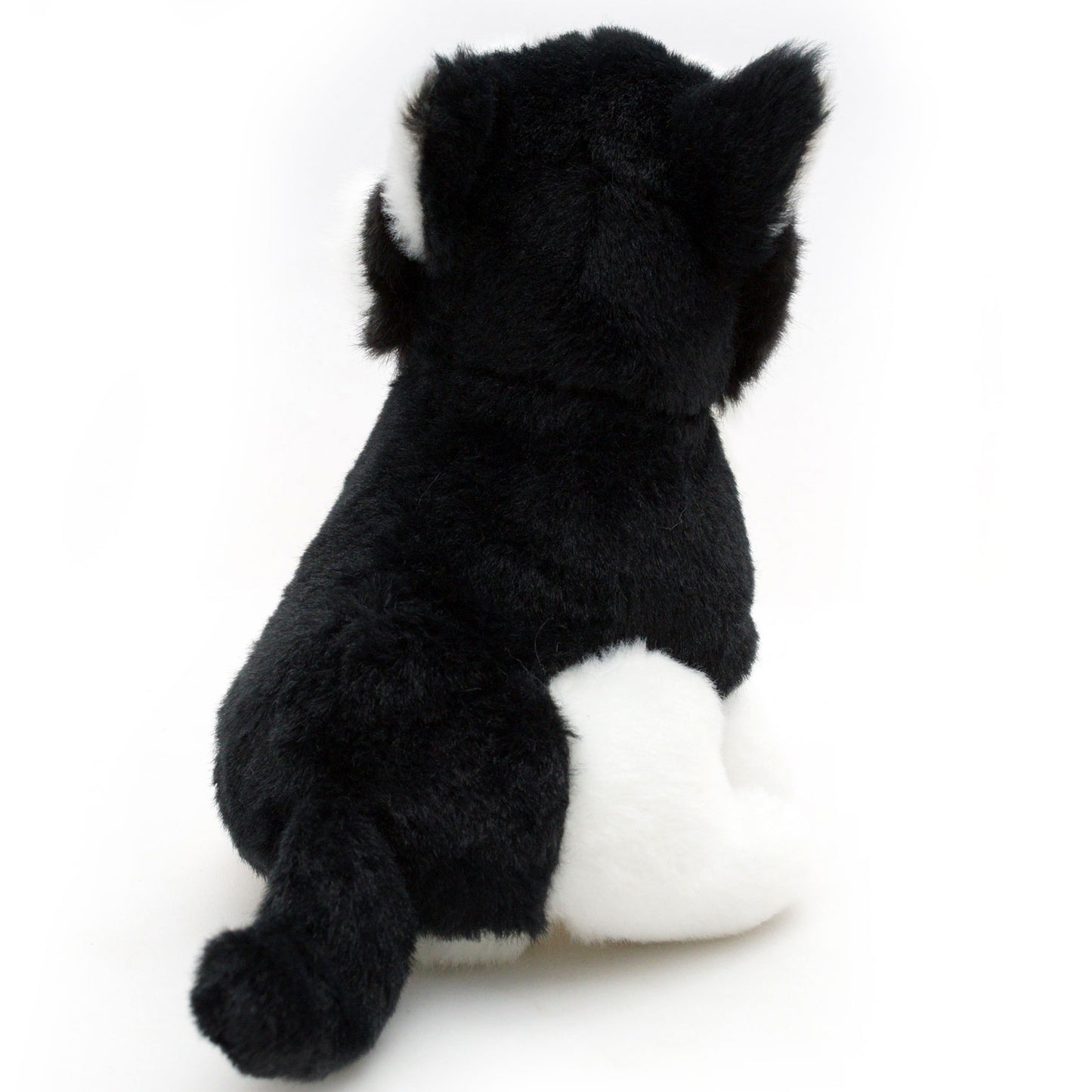 Husky Kuscheltier sitzend schwarz-weiß Plüsch Hund KIRIMA
