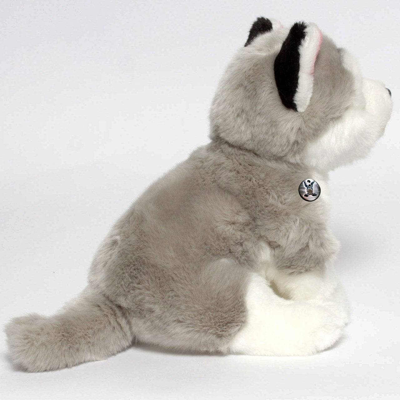 Husky Kuscheltier sitzend grau-weiß Plüsch Hund SMILLA