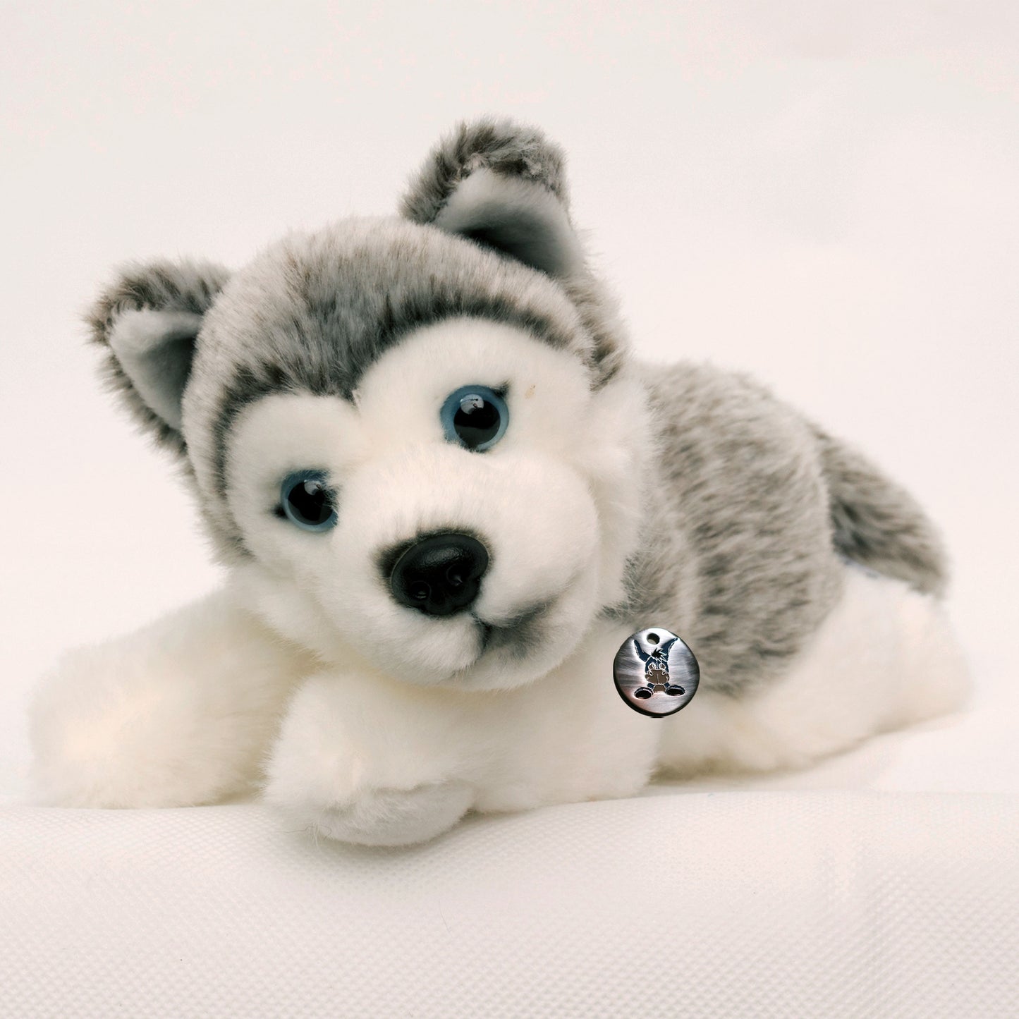 Husky Kuscheltier Welpe liegend Plüsch Hund ANOUK