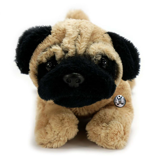 Mops Kuscheltier Hund liegend Plüsch Bulldogge GIZMO